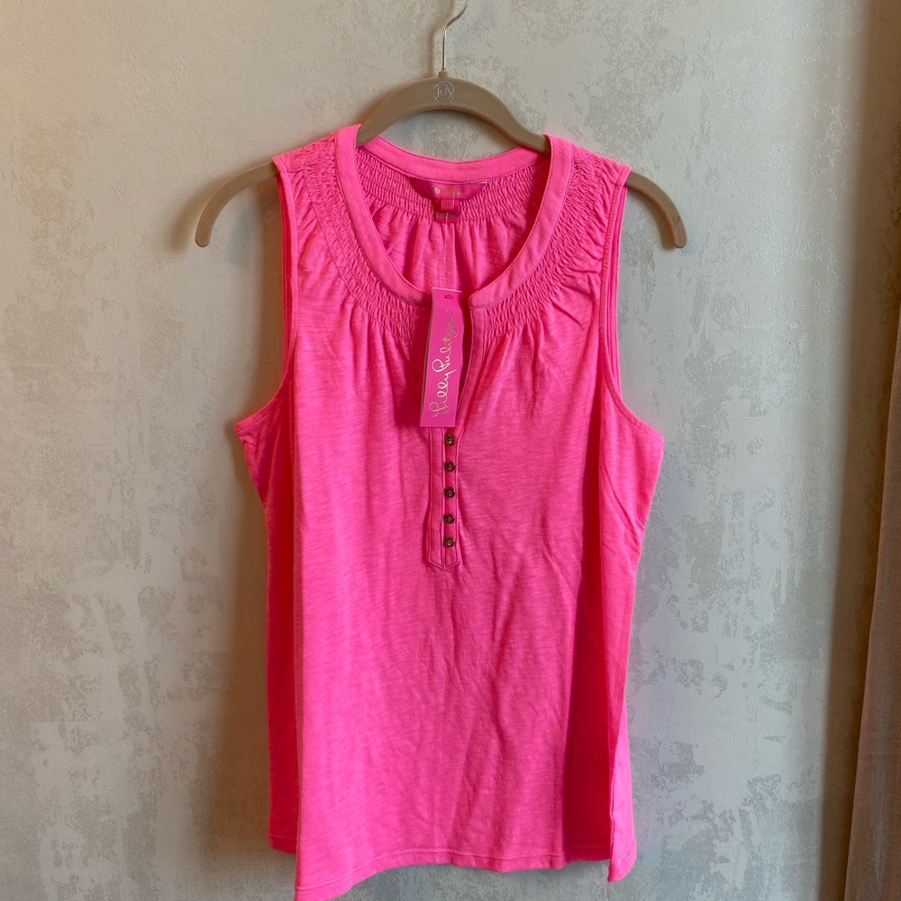 Brand new with tags Lilly Pulitzer Bright Pink Shirt